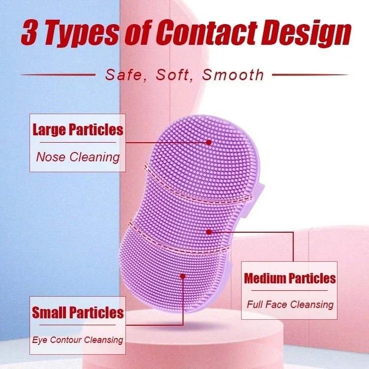 Soft Silicone Facial Cleansing Brush (Pack of 2)