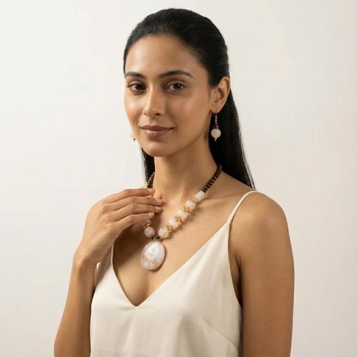 Gold Plated Beaded Jewellery Set