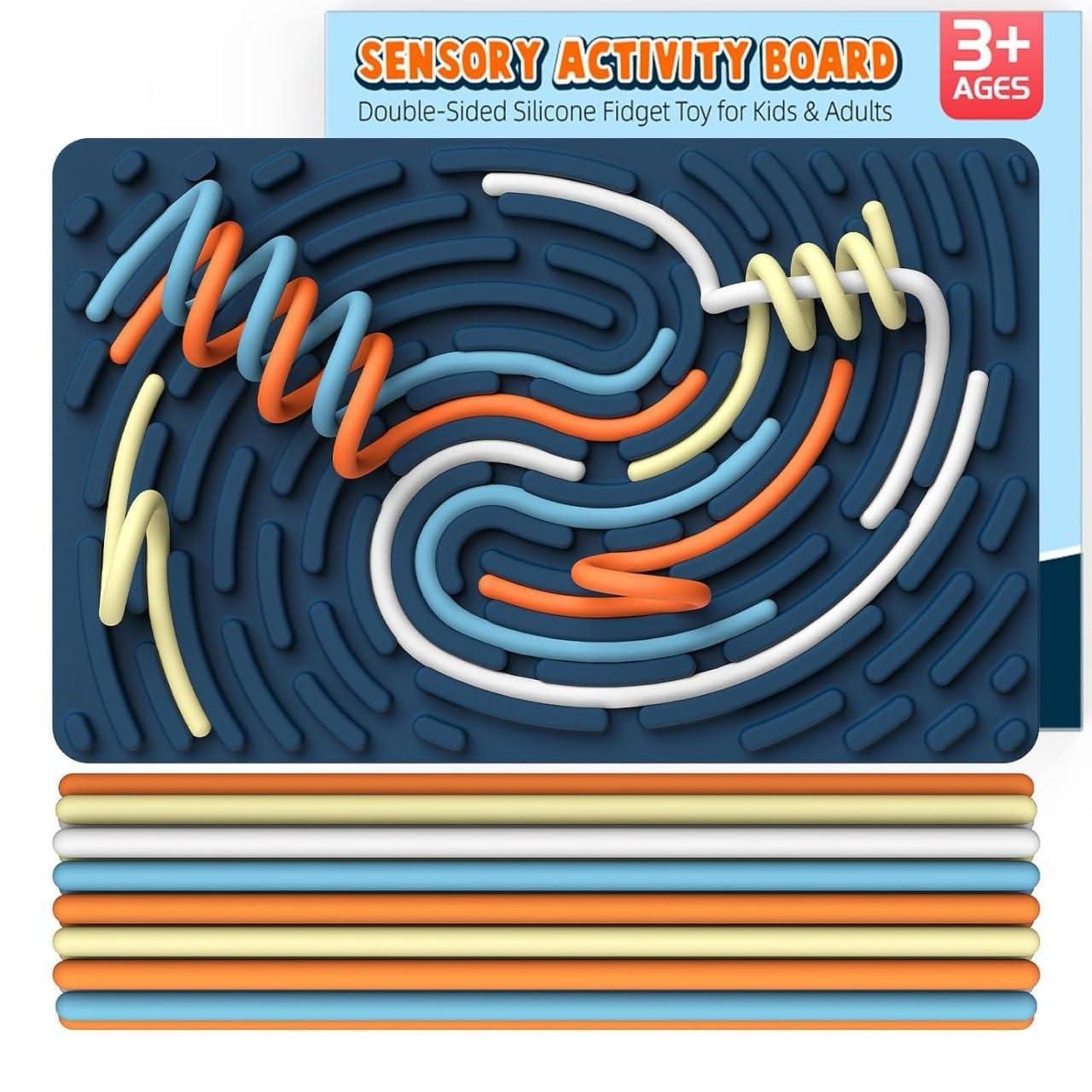 Sensor Activity Board Double-Sided Silicone Montessori Toy