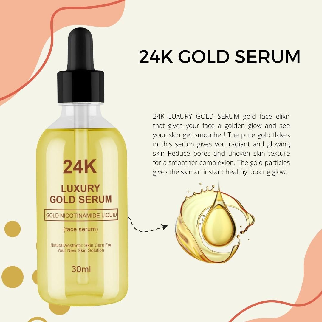 24k Luxury gold serum pack of 2 (30 ml)
